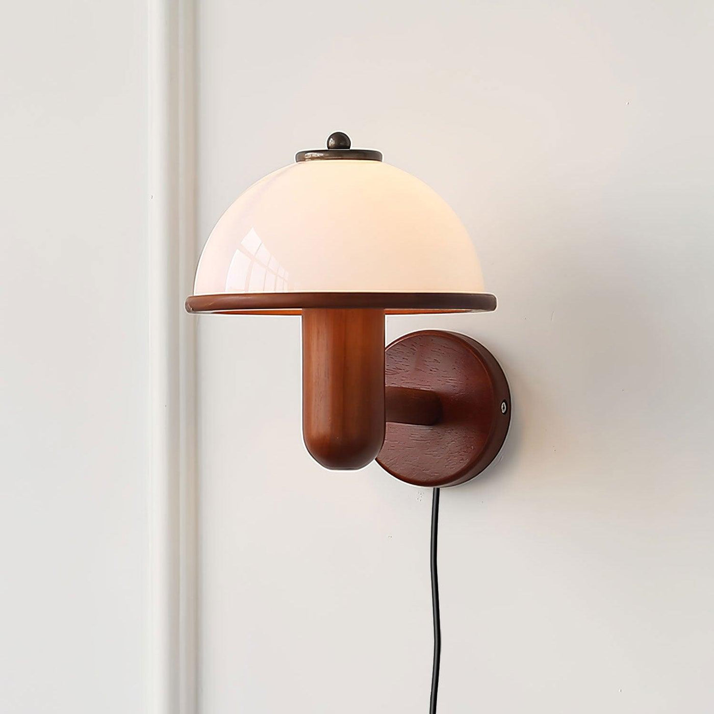 OakGlow Wooden Wall Light