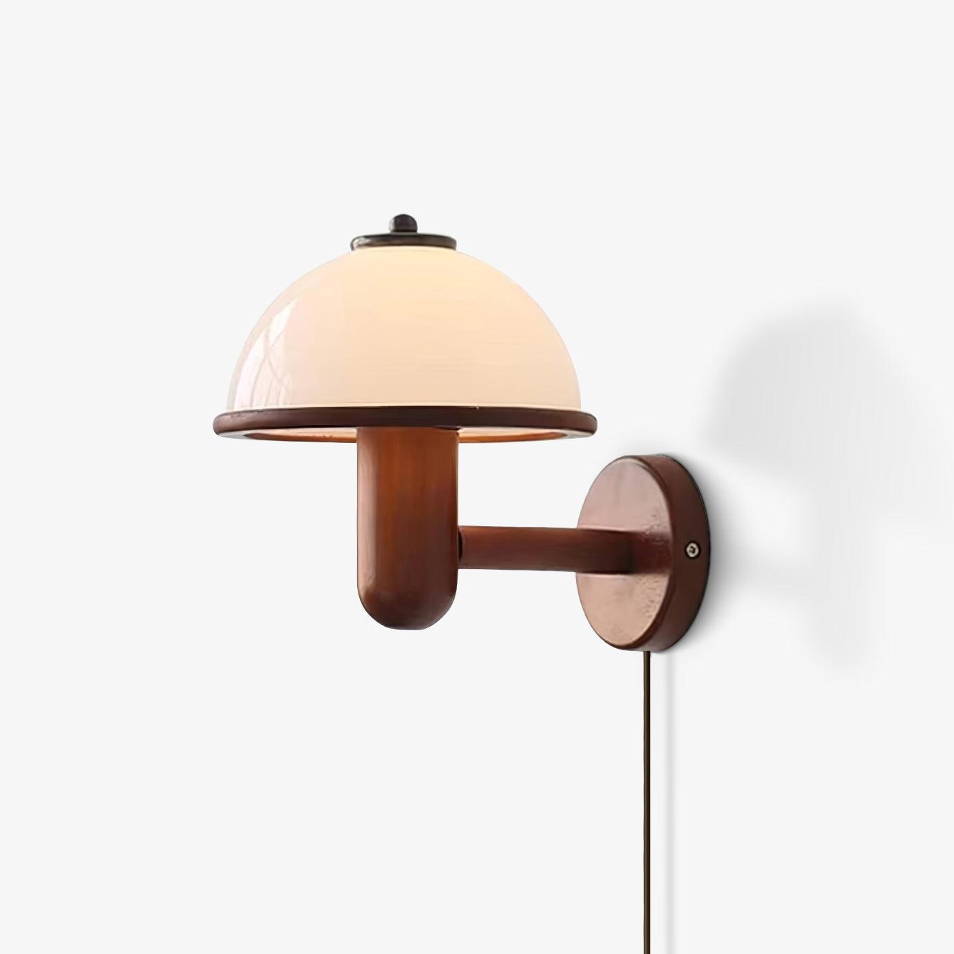 OakGlow Wooden Wall Light